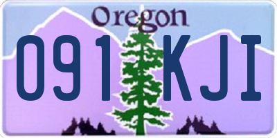 OR license plate 091KJI