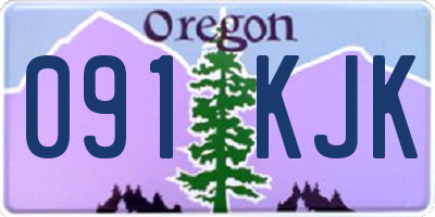 OR license plate 091KJK