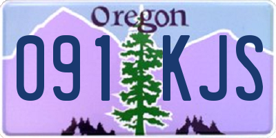 OR license plate 091KJS