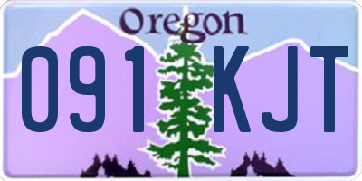 OR license plate 091KJT