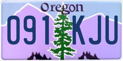 OR license plate 091KJU