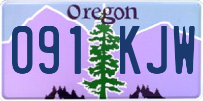 OR license plate 091KJW