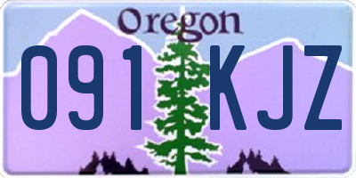 OR license plate 091KJZ
