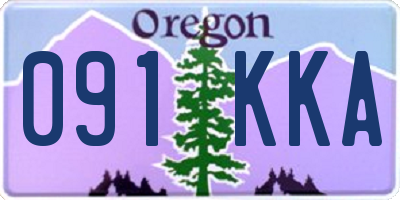 OR license plate 091KKA