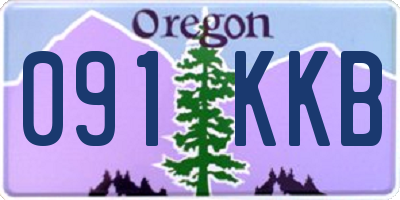 OR license plate 091KKB