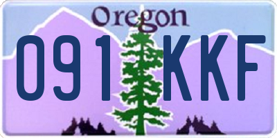 OR license plate 091KKF