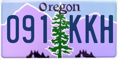 OR license plate 091KKH