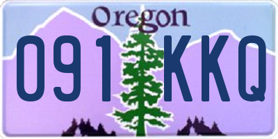 OR license plate 091KKQ