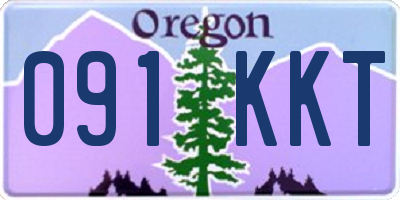 OR license plate 091KKT