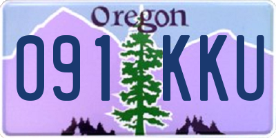 OR license plate 091KKU
