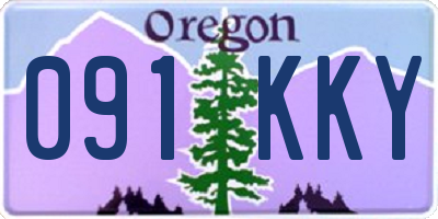 OR license plate 091KKY