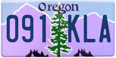 OR license plate 091KLA