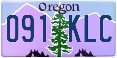 OR license plate 091KLC
