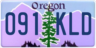 OR license plate 091KLD