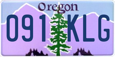 OR license plate 091KLG