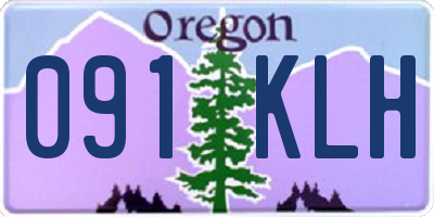 OR license plate 091KLH