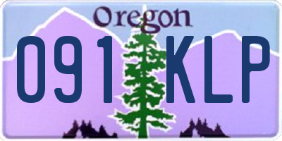 OR license plate 091KLP