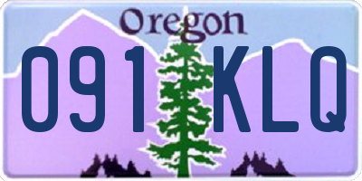 OR license plate 091KLQ