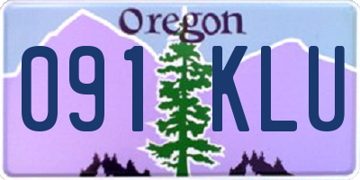 OR license plate 091KLU