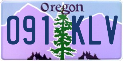 OR license plate 091KLV