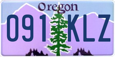 OR license plate 091KLZ