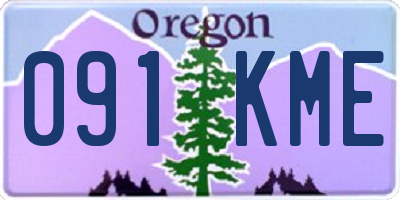OR license plate 091KME