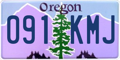 OR license plate 091KMJ