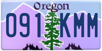 OR license plate 091KMM