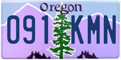 OR license plate 091KMN