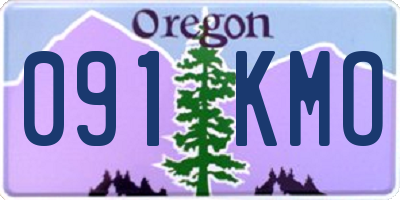 OR license plate 091KMO
