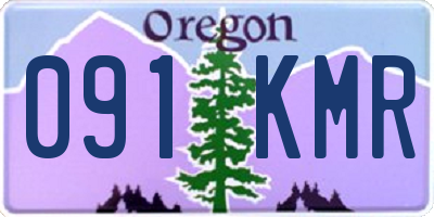 OR license plate 091KMR