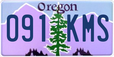 OR license plate 091KMS