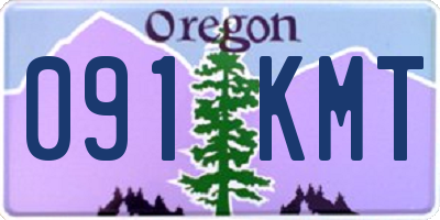 OR license plate 091KMT