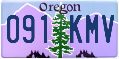 OR license plate 091KMV