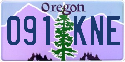 OR license plate 091KNE