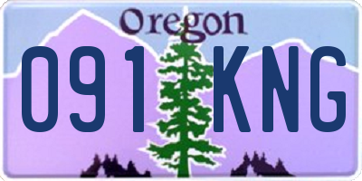 OR license plate 091KNG