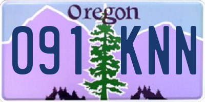 OR license plate 091KNN
