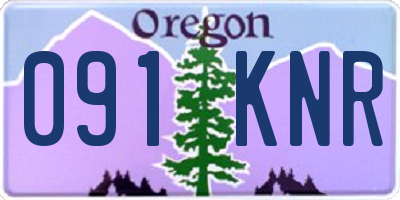 OR license plate 091KNR
