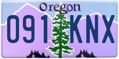 OR license plate 091KNX