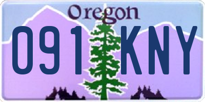 OR license plate 091KNY