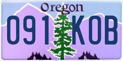 OR license plate 091KOB