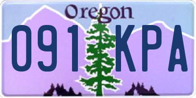 OR license plate 091KPA