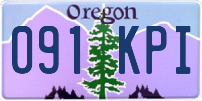 OR license plate 091KPI