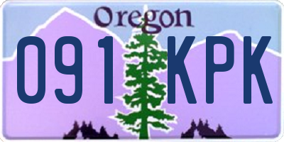 OR license plate 091KPK