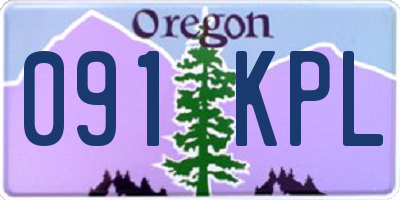 OR license plate 091KPL