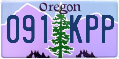 OR license plate 091KPP