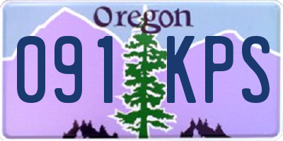 OR license plate 091KPS