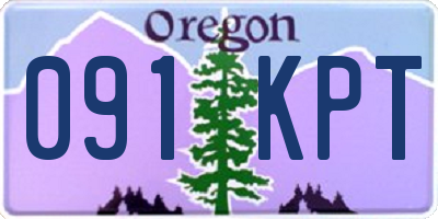 OR license plate 091KPT