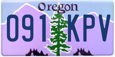 OR license plate 091KPV