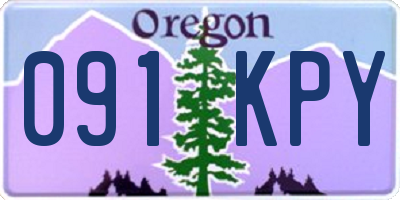 OR license plate 091KPY